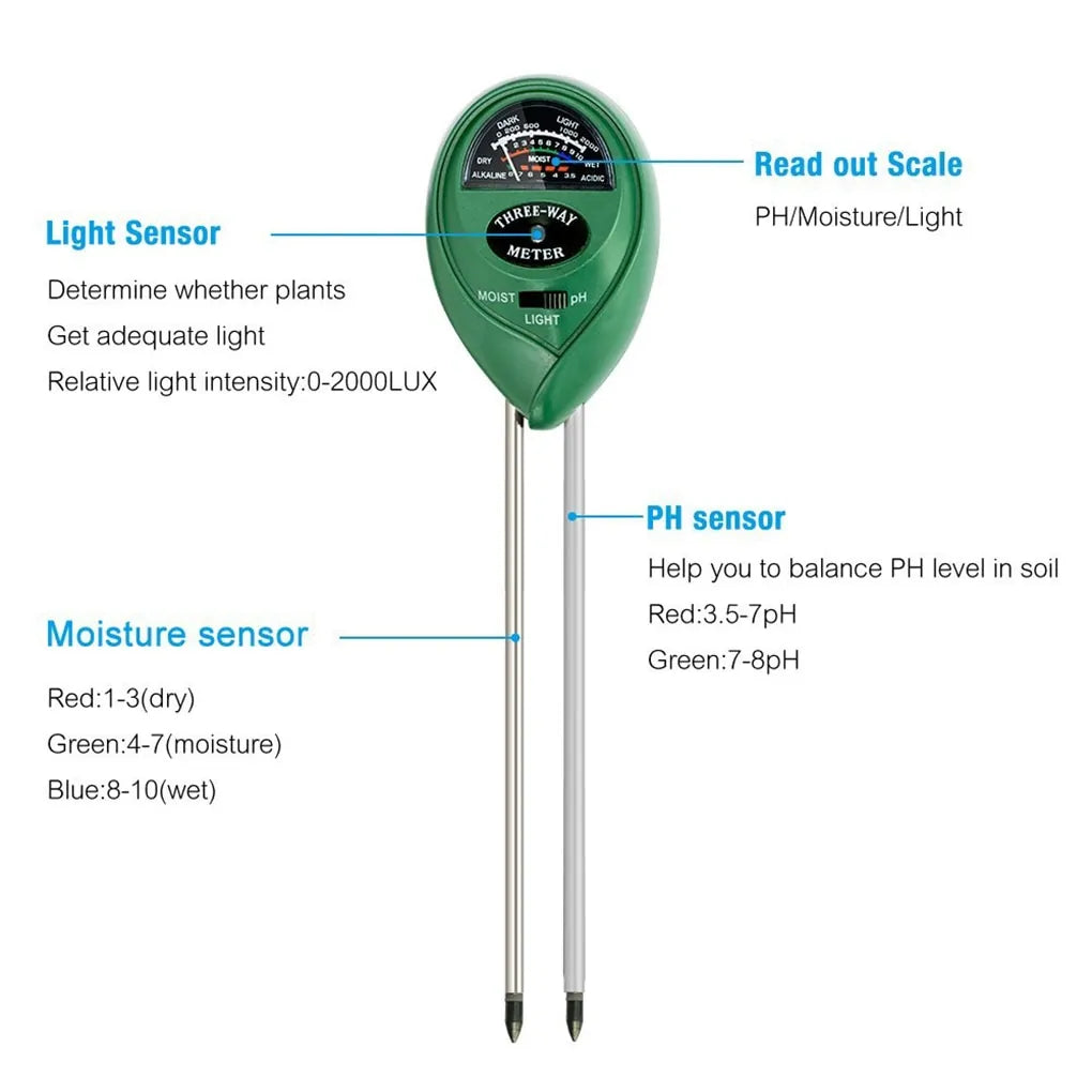 3-In-1 Soil PH Meter